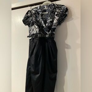 Speechless Monochrome Floral Dress